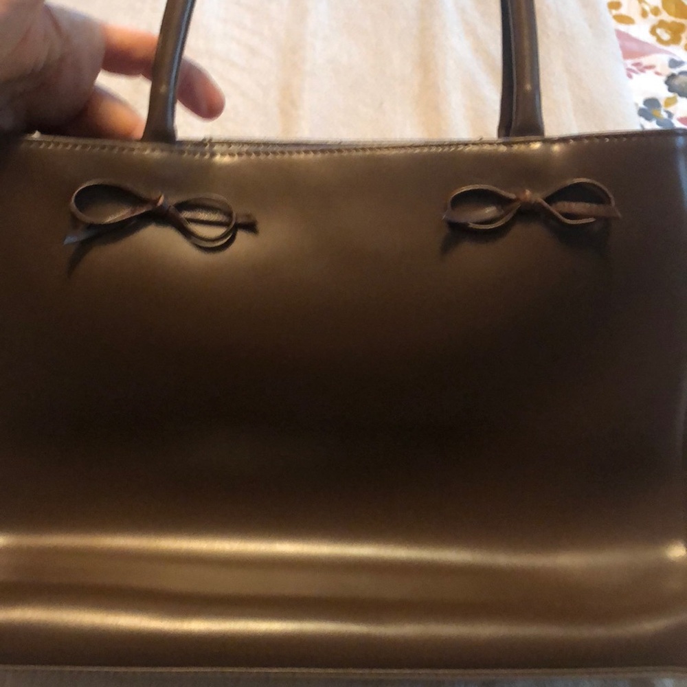Gerard Darnel brown satin leather purse